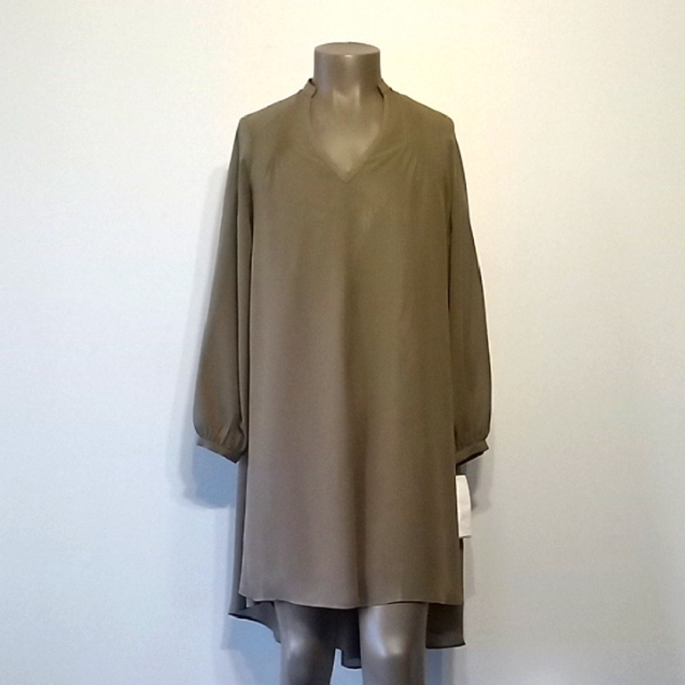 Chic 2pc Olive Green Dress by Queen Collection